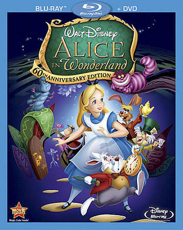 Alice in Wonderland (Blu-ray/DVD, 2011, 2-Disc Set, 60th Anniversary Edition)