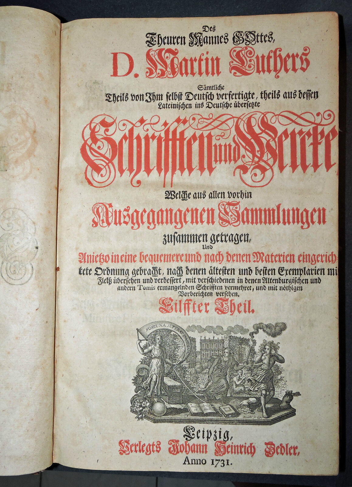 D. Martin Luther Schriften und Werke - Book is from 1731