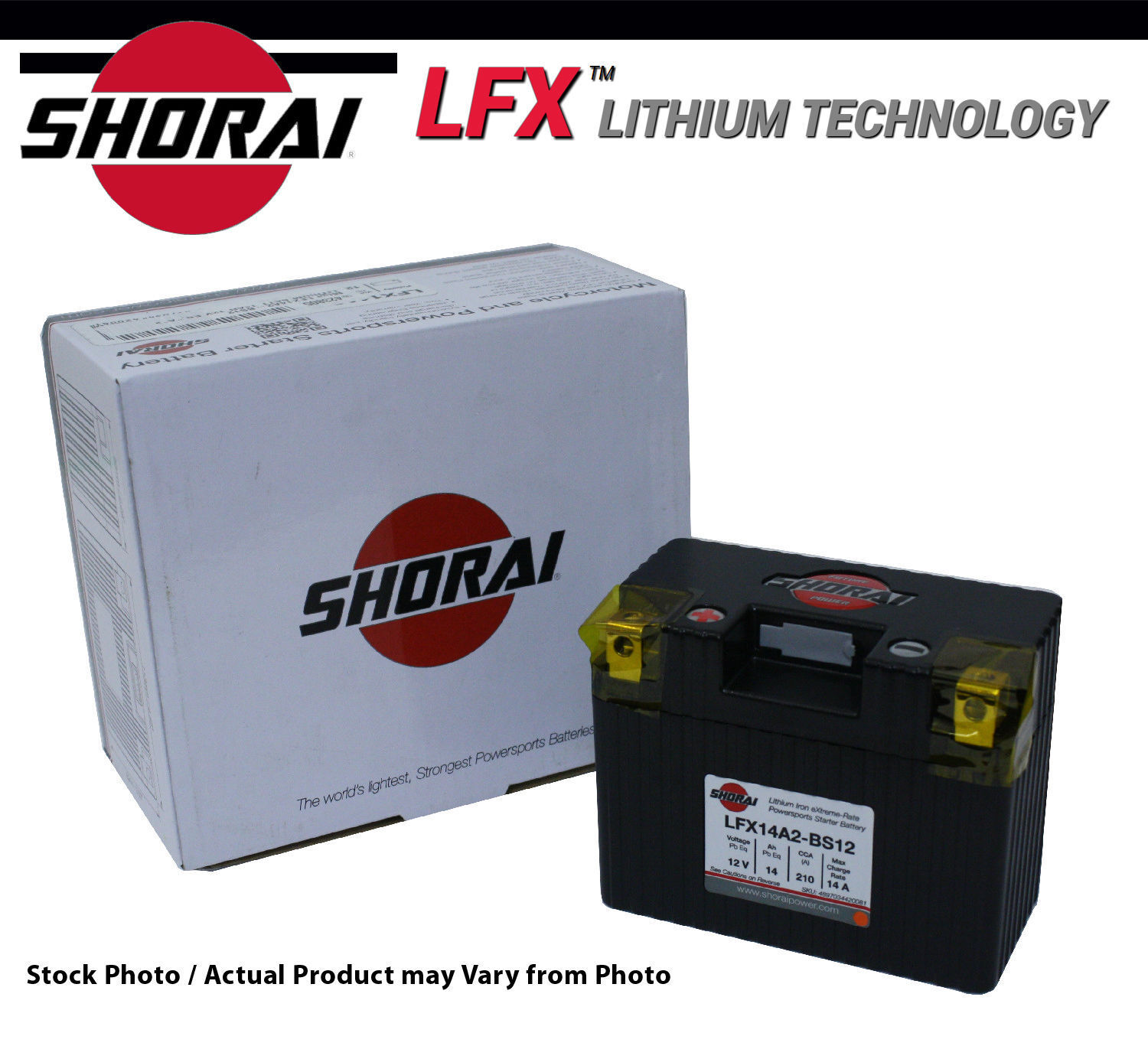 Shorai LFX Lithium Technology Battery Honda 110 Elite 2010-2011-2012 Scooter