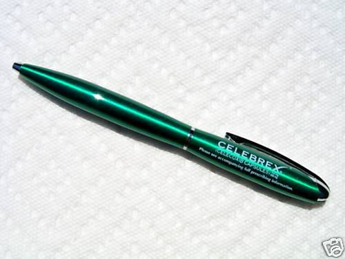 Drug Rep 1 Celebrex Heavy Metal Green Beautiful Pen :-)