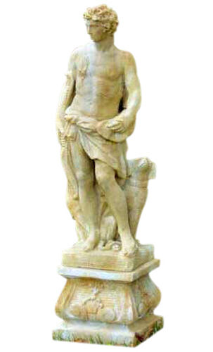 Apollo the Huntur with Dog ancient Greek God Garden Statue only 43\