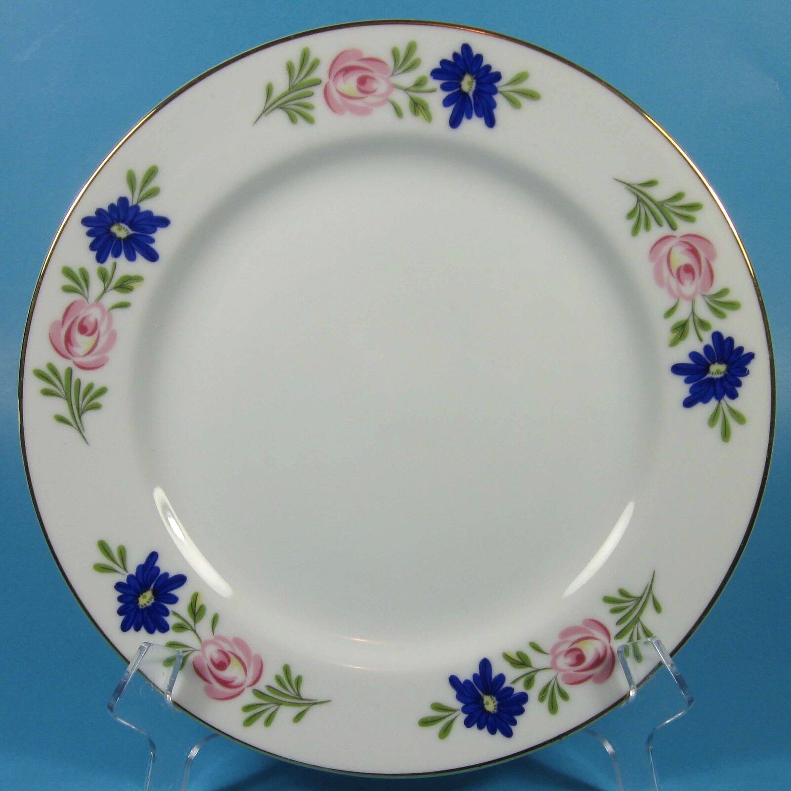 Sheffield Boutique China Dessert Salad Plate White with Flowers