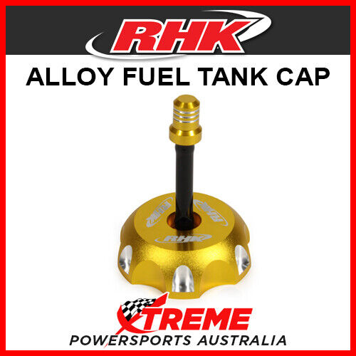 RHK KTM 520SX 520 SX 2000-2002 Gold Alloy Fuel Tank Gas Cap, 50mm OD