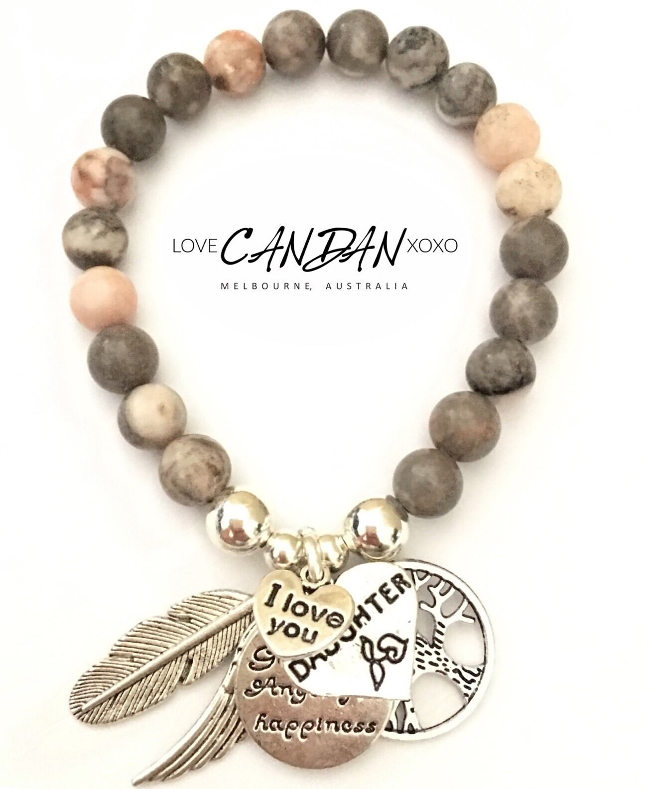 I Love You Daughter Tree Of Life Guardian Angel Happiness Angel Wing Bracelet
