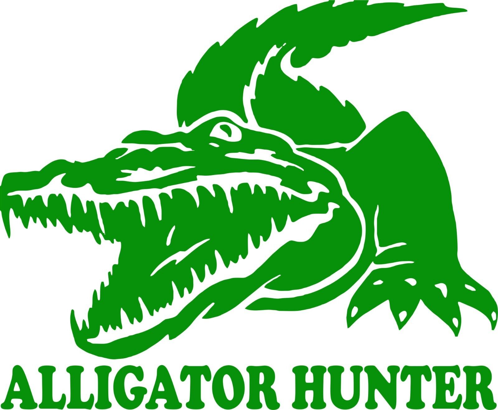 Crocodile Alligator Gator Hunter Car Truck Window Laptop Vinyl Decal Sticker