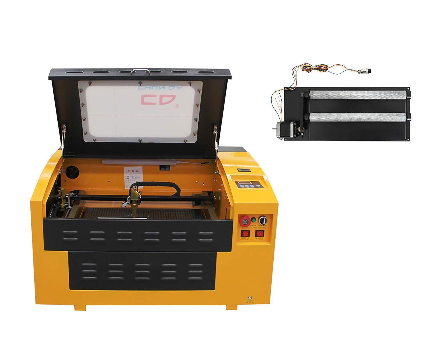 TEN-HIGH 430 40W Version Laser Engraver Cutter with USB Port-- rotary Axis