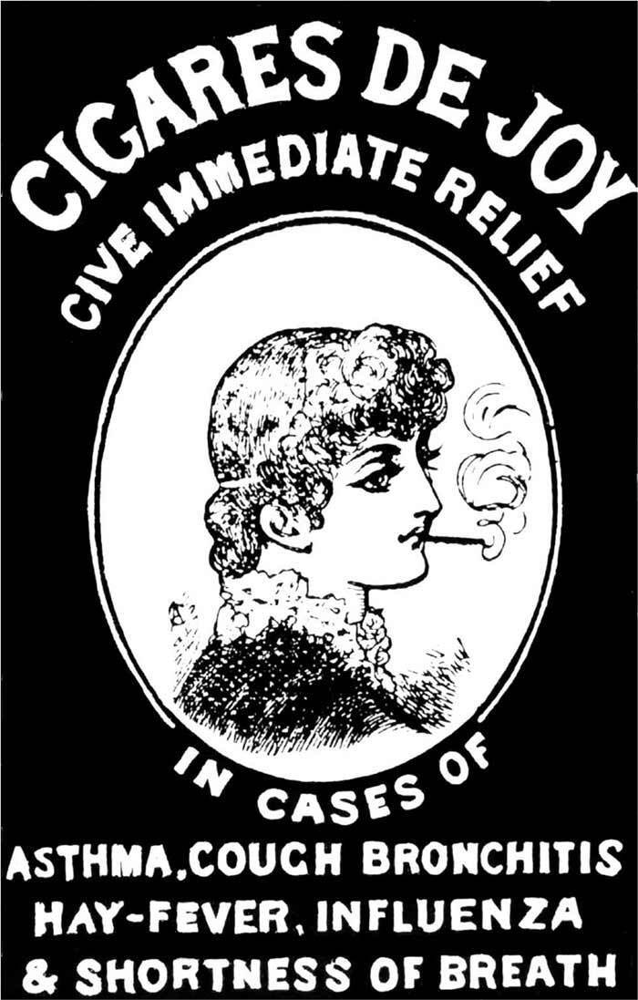 CIGARES DE JOY, 1881 Vintage Tobacco Advertising Poster CANVAS PRINT 24x36 in.