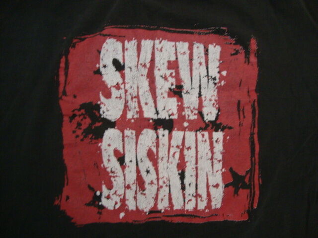 Vintage SKEW SISKIN heavy metal rock concert tour Very Rare 90\'s T Shirt L