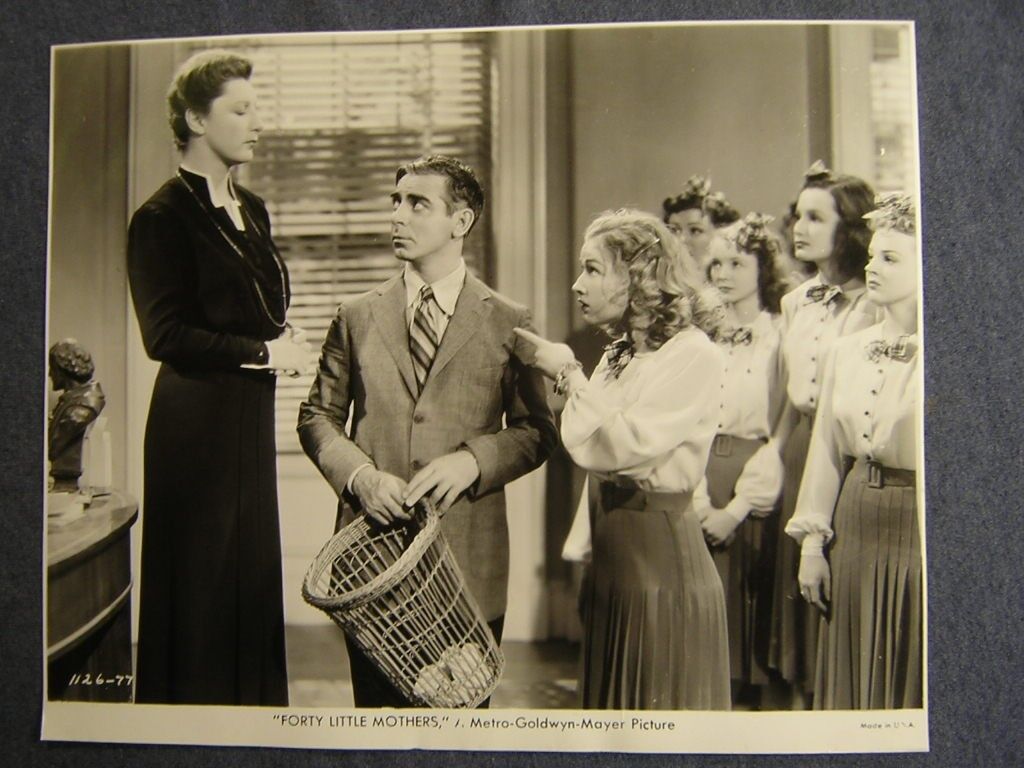 EDDIE CANTOR FORTY LITTLE MOTHERS VINTAGE PHOTO 256L