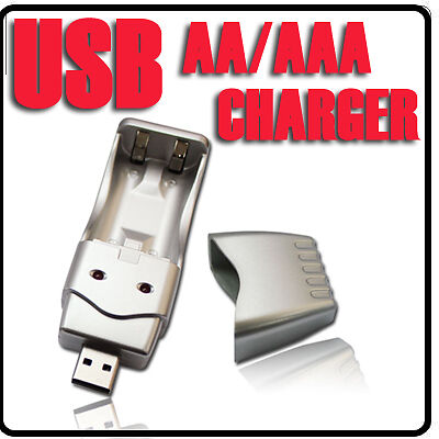 USB Charger for Ni-MH AA AAA 2A 3A Rechargeable Battery  
