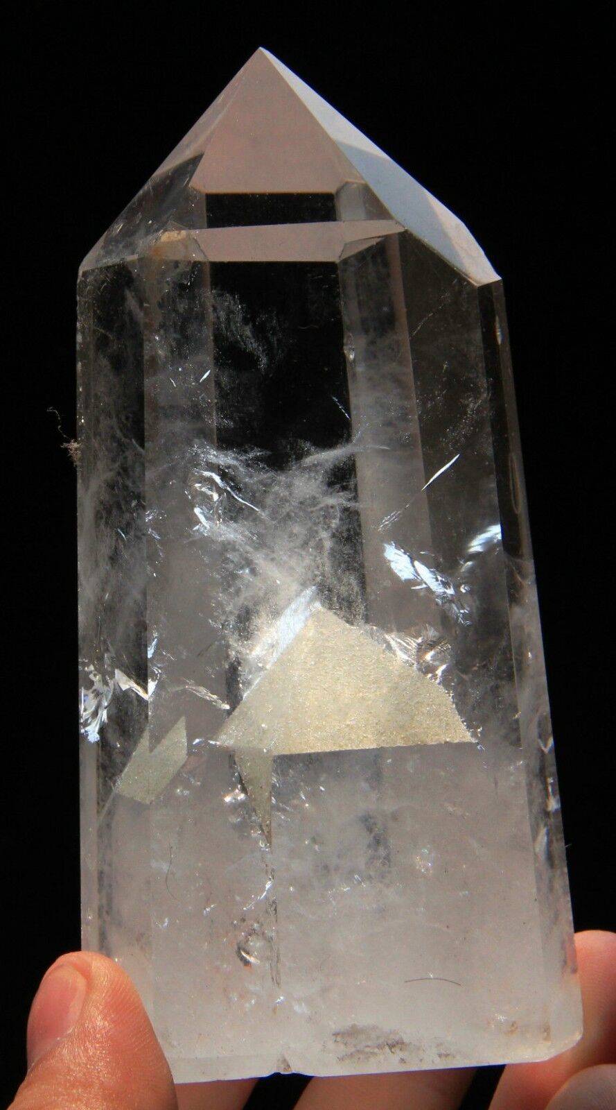 345g Rare  Natural White Quartz Point Crystal Healing W \