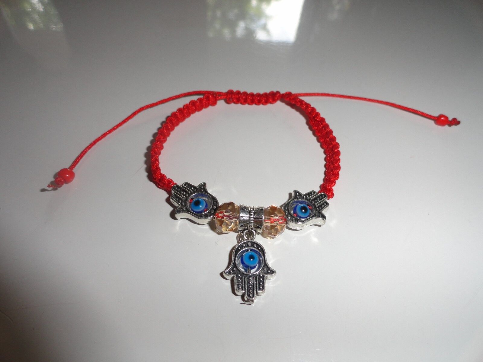 RED STRING 925 silver  HAMSA  EVIL EYE PROTECTION AMULET Bracelets