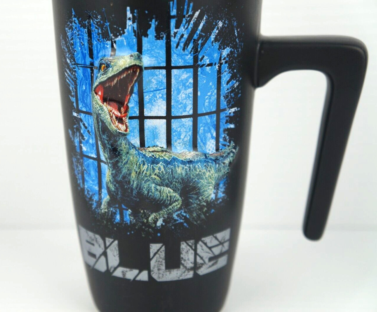 Jurassic World Universal Studios Singapore 3D BLUE Dinosaur Mug Blue Interior