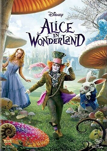 Alice in Wonderland, Good DVD, Johnny Depp, Mia Wasikowska, Tim Burton