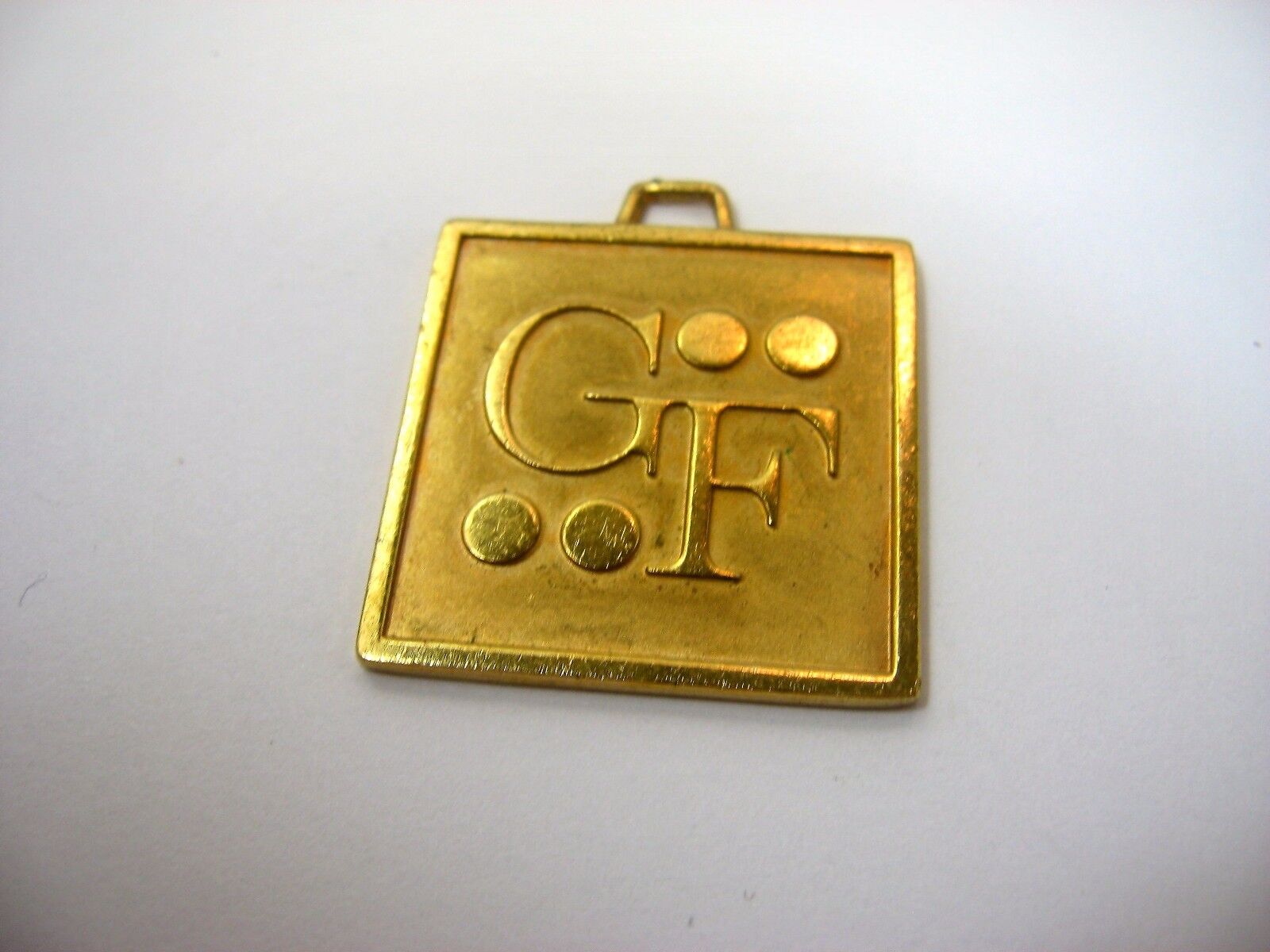 Vintage Keychain Pendant: GF Logo Gold Tone 5th Anniversary