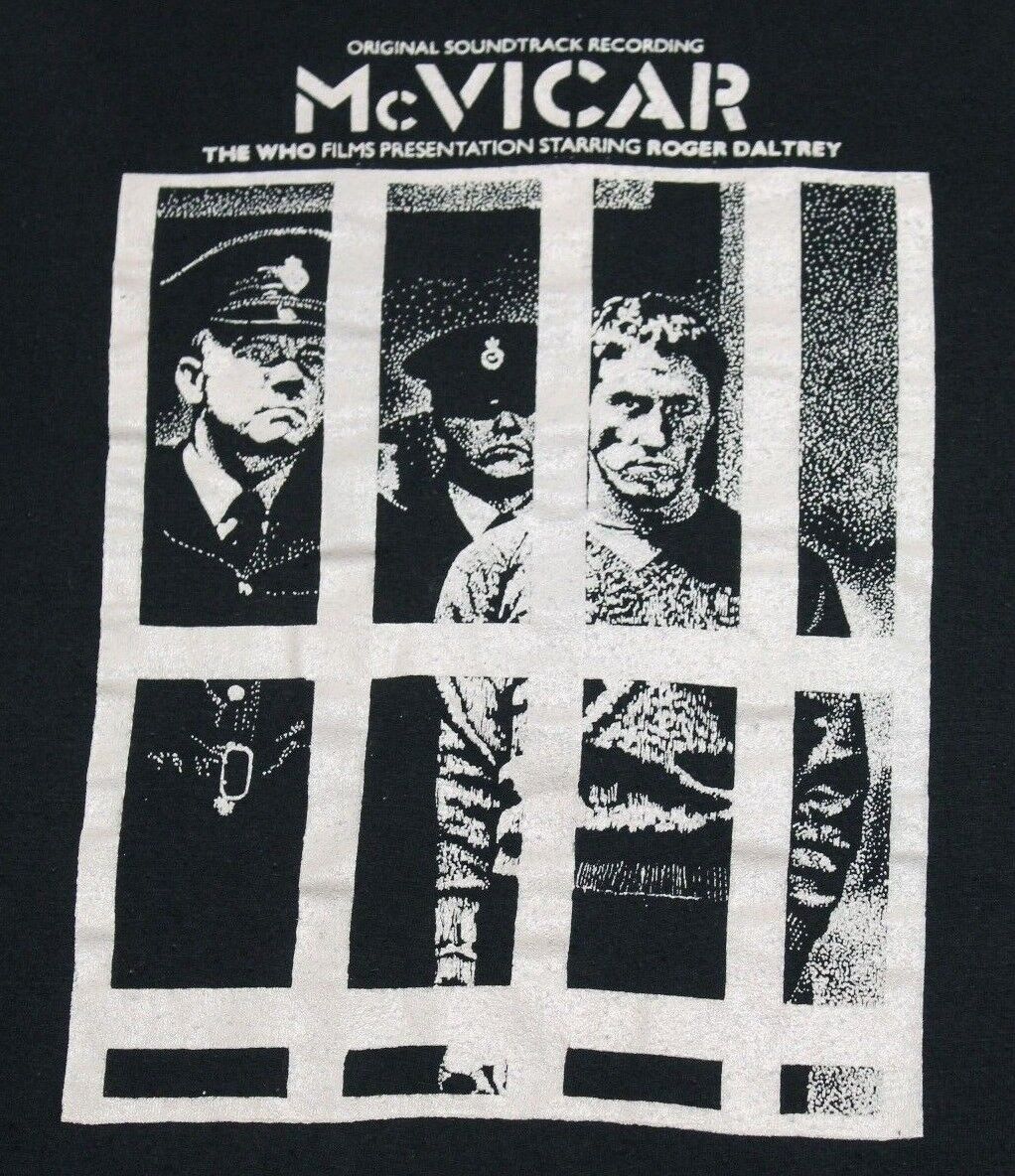 S * vtg 1980 McVICAR movie ost THE WHO Roger Daltrey t shirt * 66.140
