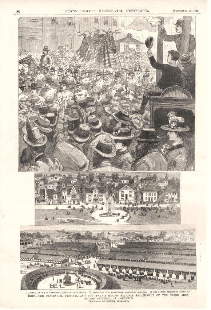 Grand Army of the Republic Encampment at Columbus Ohio -  Centennial   -  1888