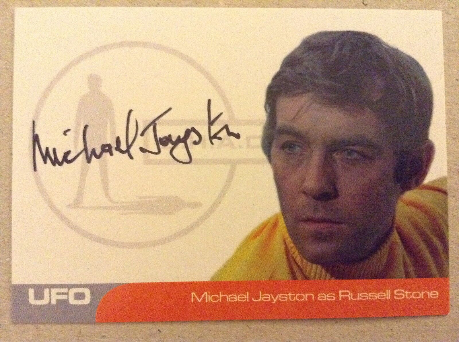 UFO: AUTOGRAPH CARD: MICHAEL JAYSTONE AS RUSSELL STONE MJ2