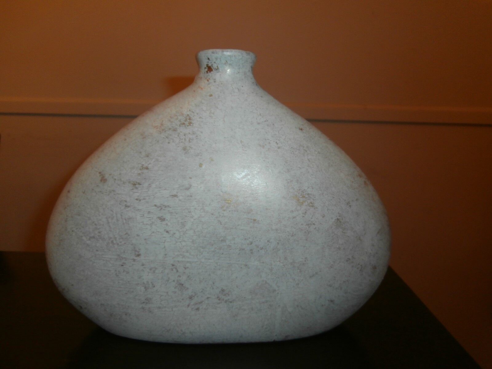Vtg Unique Pottery Saint Gelais Guy De Pelteau Canadian Pottery  Round Vase 