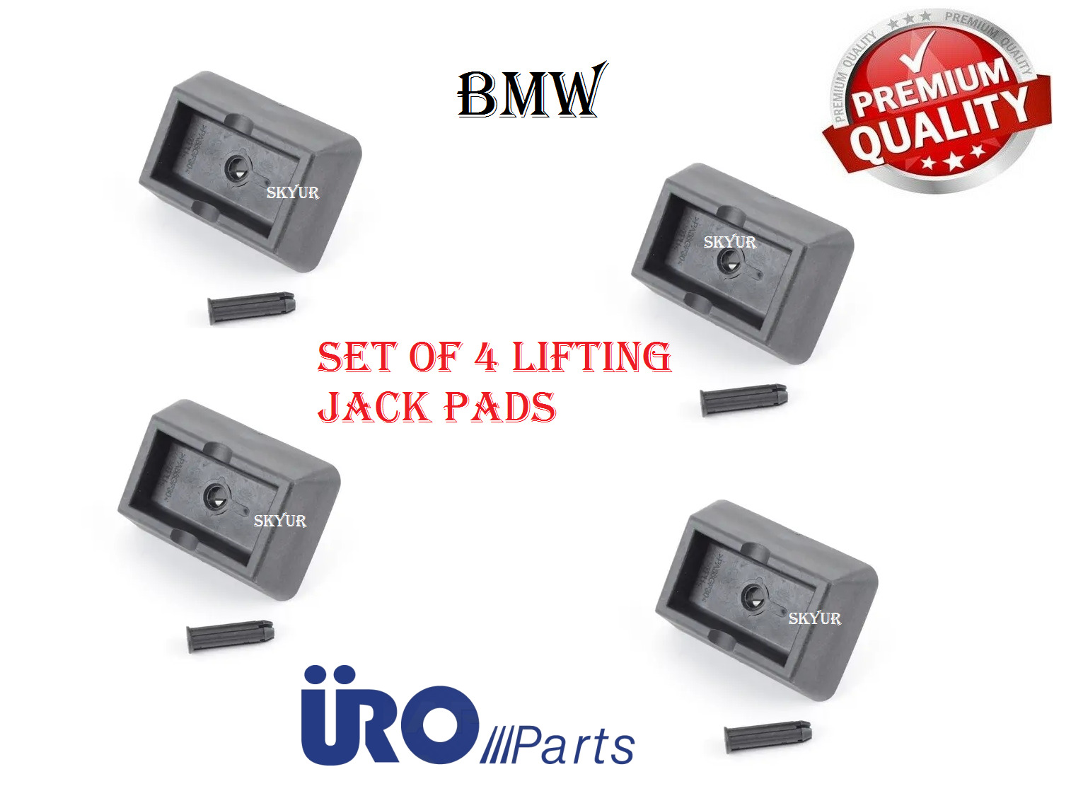 Under Car Jack Support Lift Pad Set of 4 For BMW M3 M6 X3 E46 E63 E64 E65 URO 