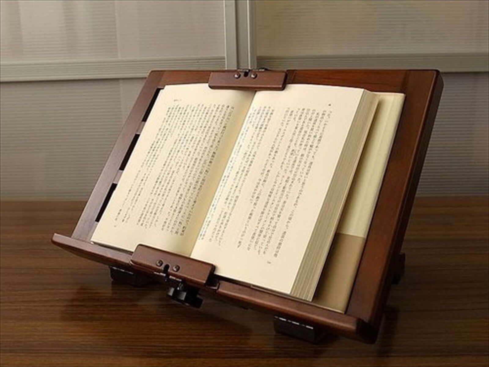 Wooden Alder Bookstand Rack Holder Bookrest adjustable Craft Made in Japan NEW