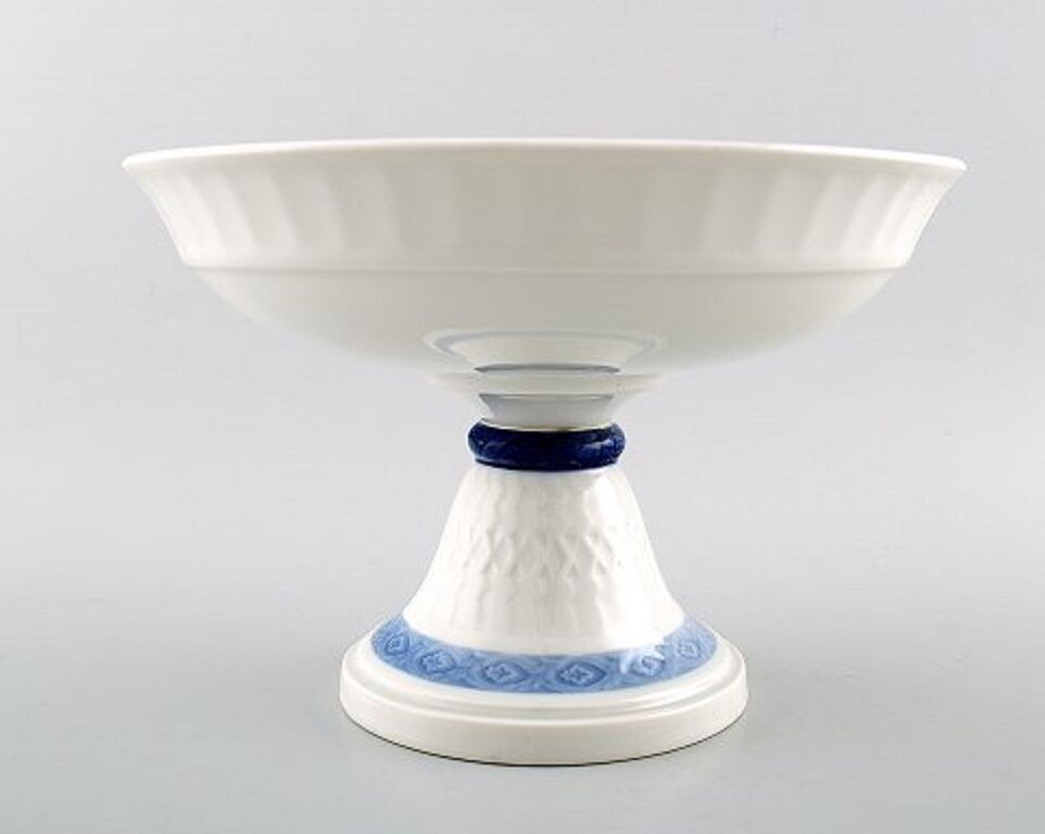 2 pcs. Blue Fan Royal Copenhagen porcelain dinnerware. Large bowls on high foot