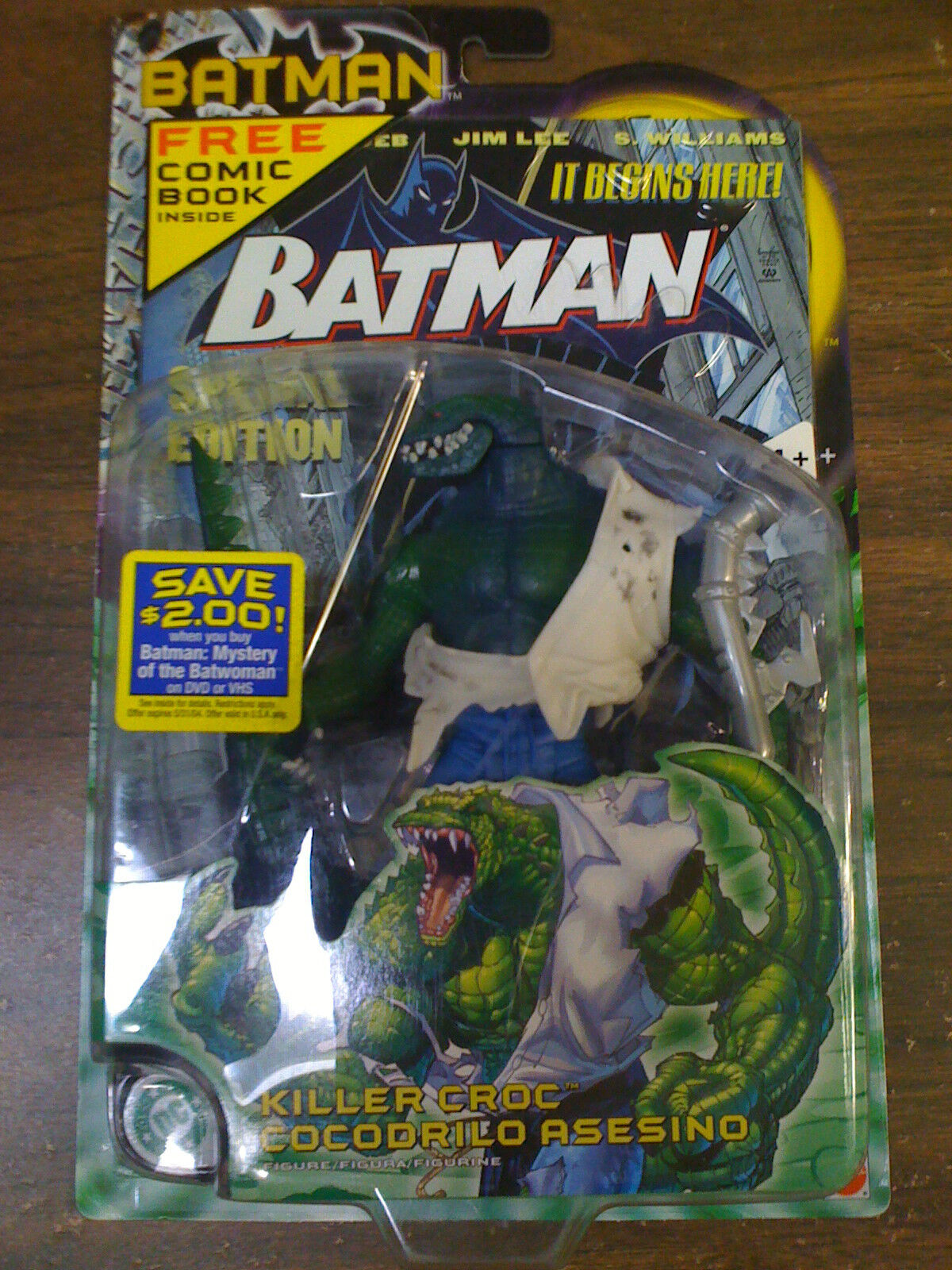 DC Superheroes Killer Croc Figure original HUSH Jim Lee Comic  NEW  US