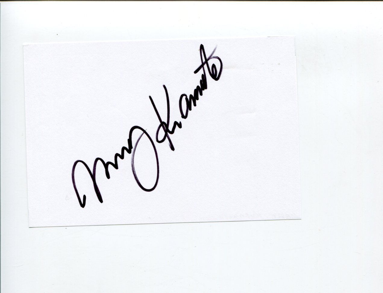 Masahiro Massy Kuramoto Japanese PGA Golf Royal Trophy Dunhill Signed Autograph