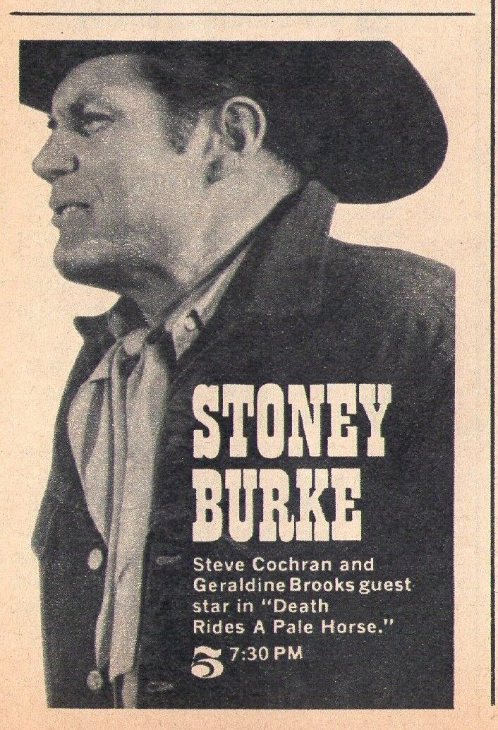 1964 TV AD~JACK LORD~STONEY BURKE~RODEO CIRCUIT COWBOY of the NEW WEST~WESTERN