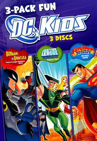 DC Kids: 3-Pack Fun (DVD, 2011, 3-Disc Set) BRAND NEW Family Time  