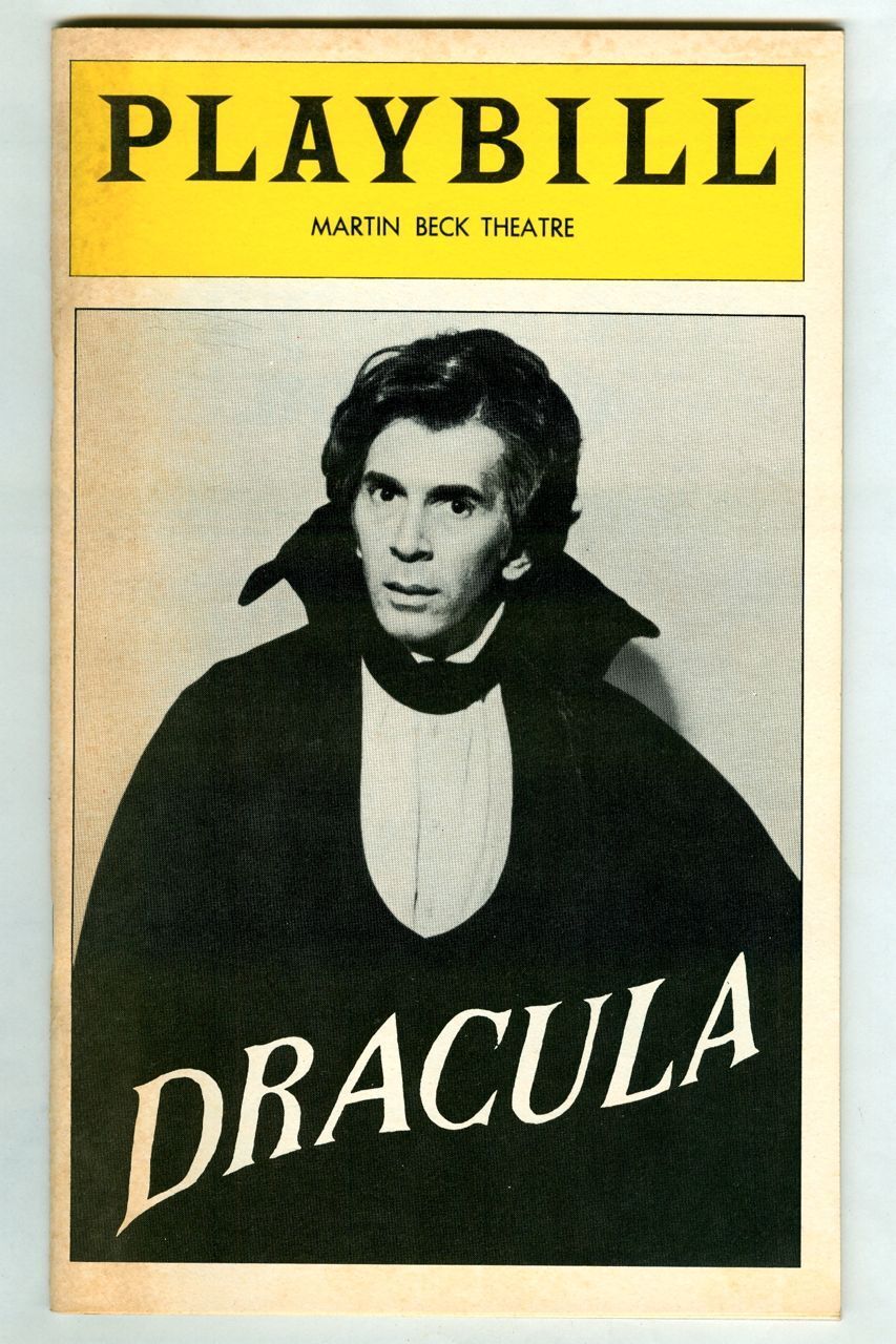 Vintage 1978 DRACULA Broadway Playbill Frank LANGELLA Martin Beck Theatre