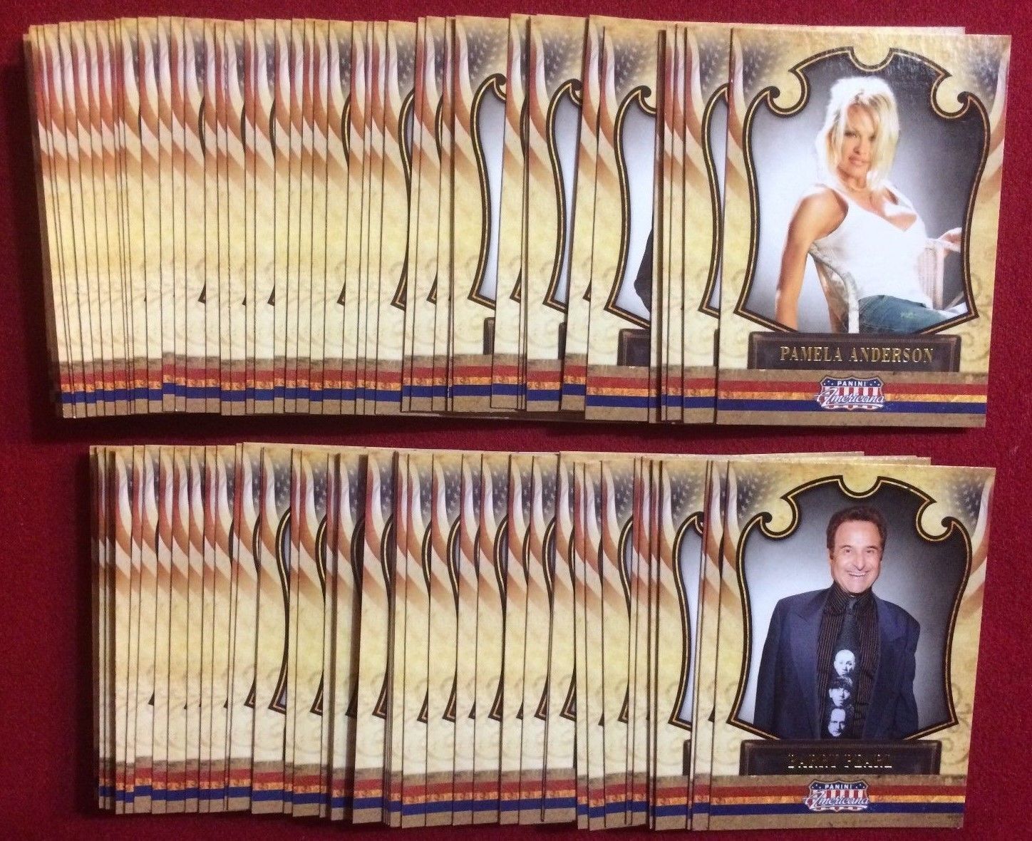 2011 PANINI AMERICANA SET  ( 100 CARDS ) PAMELA ANDERSON/JUSTIN BEIBER/SCOTT 