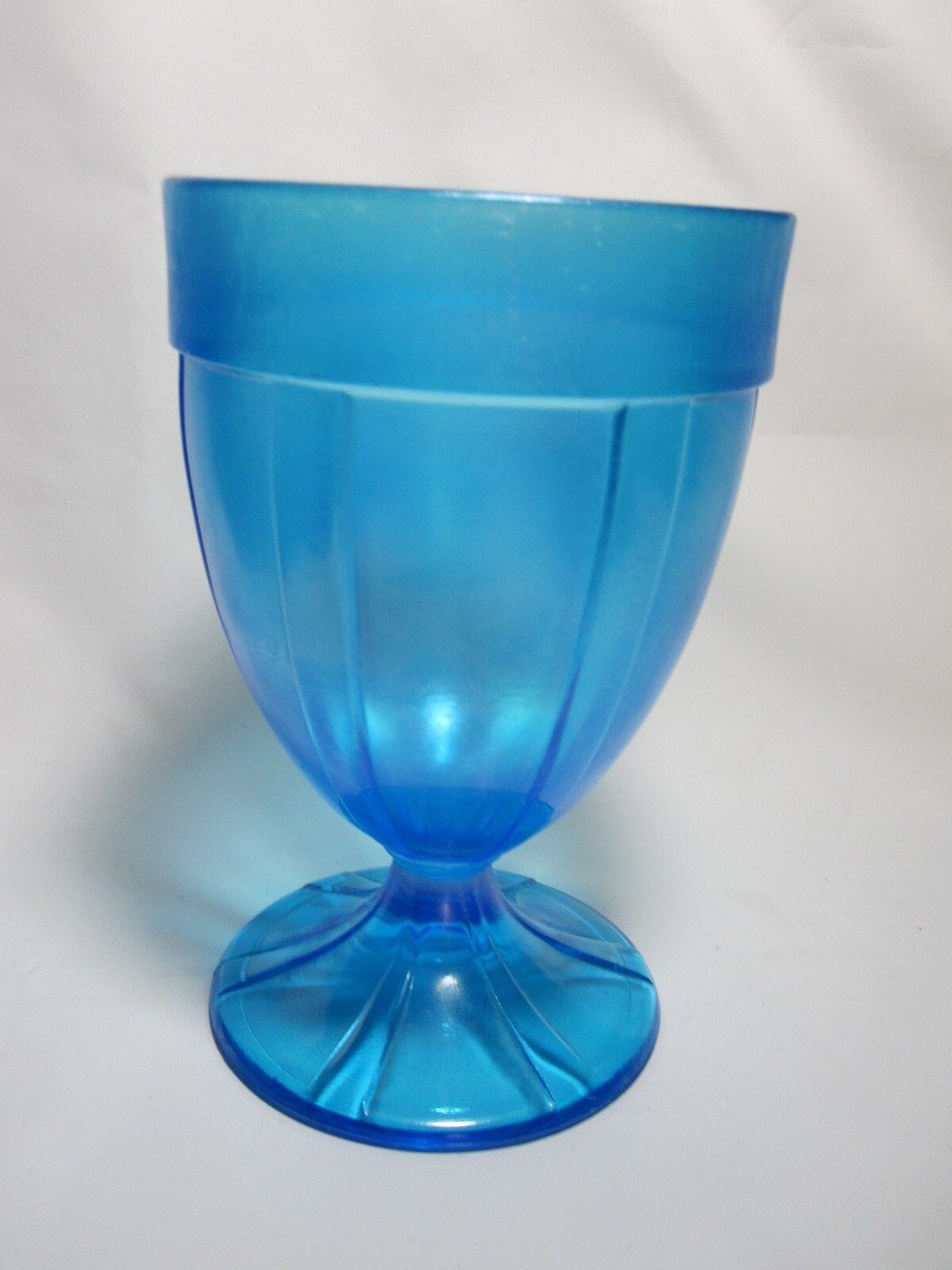 Fenton #636 Celeste Blue Stretch Glass Candy Jar Base