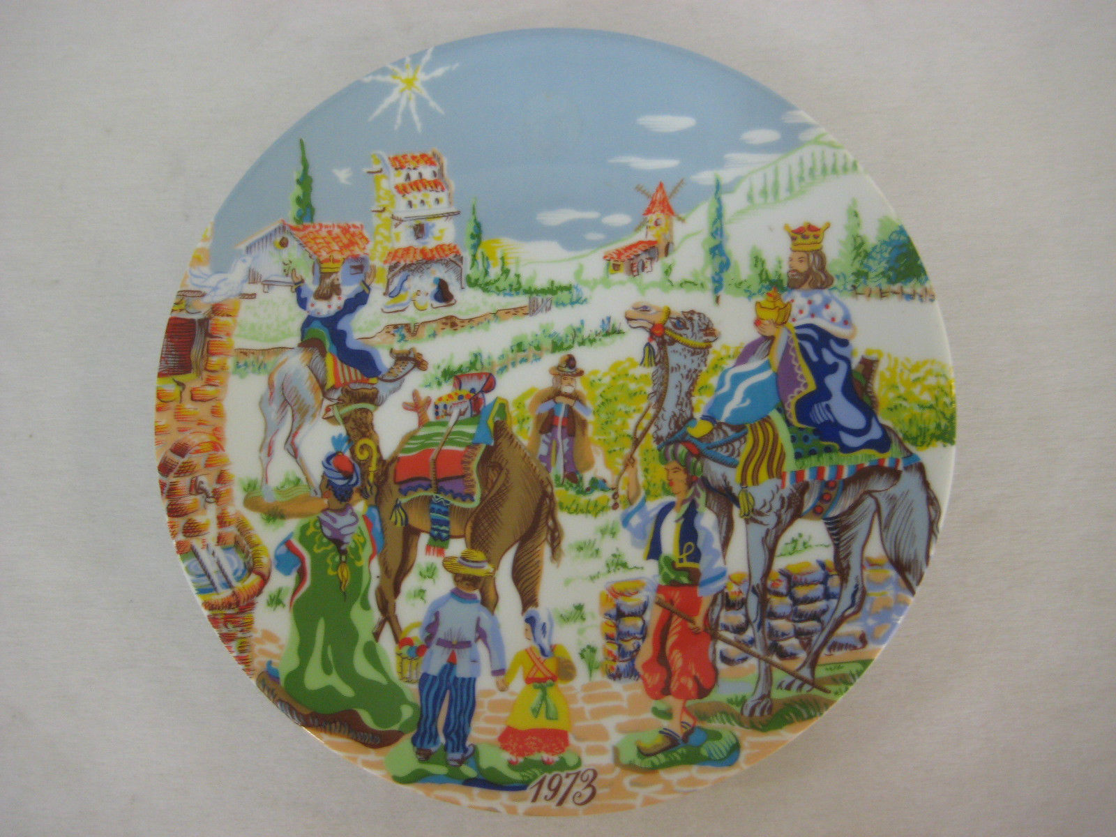 1973 Royal Limoges France Noel The Three Wise Men Collectors Plate