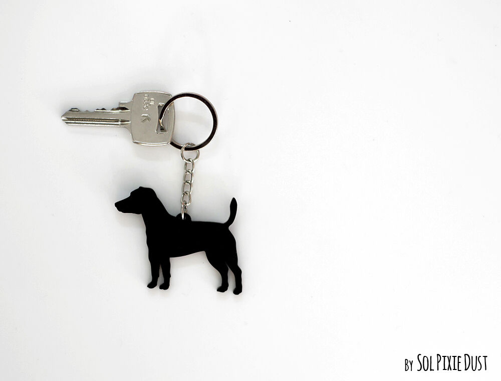 Jack Russell Terrier 1  - Keychain Silhouette
