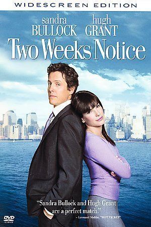 Two Weeks Notice (DVD, 2003, Widescreen)
