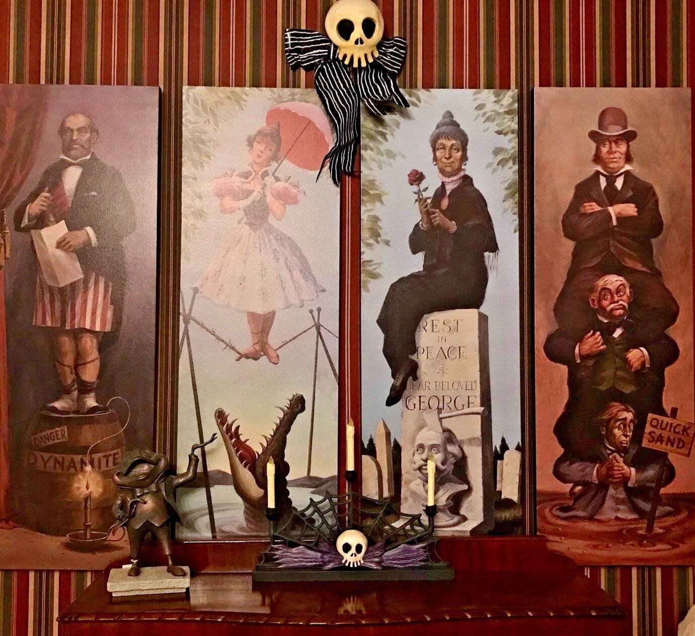 New Style Haunted Mansion Stretching Room Gallery set of 4 16x48\