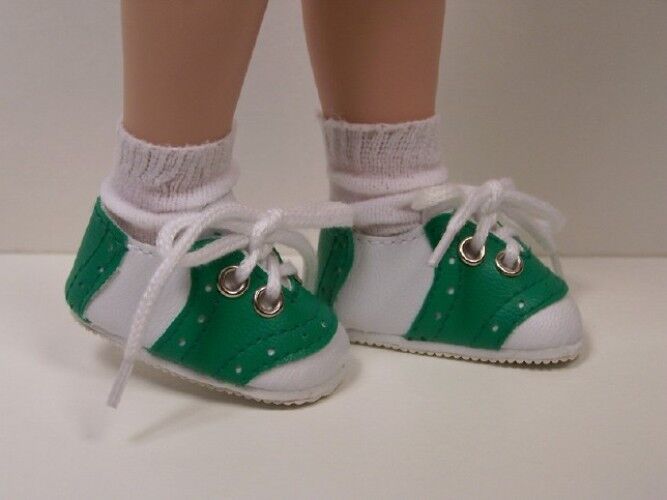 GREEN Saddle Oxford Doll Shoes For Tonner 14\