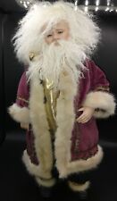 Old World Christmas Father Time Porcelain & Cloth Figurine picture