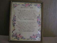 Mothers Day Poem  - A letter to MOM from VIN on back dated 1942 + morris code   picture