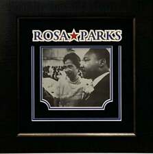 Rosa Parks Civil Rights Leader Rare Signed Autograph Photo With MLK Frame JSA picture