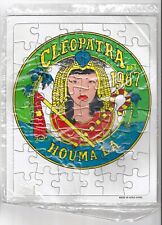 Krewe of Cleopatra Picture Puzzle Logo Houma LA Mardi Gras Parade Party 2001 Vtg picture