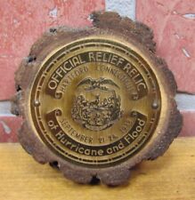 1938 OFFICIAL RELIEF RELIC of HURRICANE and FLOOD Hartford Connectict Sept 21-24 picture