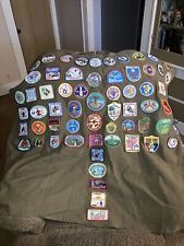Vintage Boy ascout BSA Patch Poncho Adirondack Brownsea Durland Portaferry 1960s picture