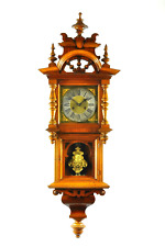 Superb Antique German Junghans Quarter-Strike Spring Driven Wall Clock 1900 picture