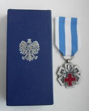 HONORARY BLOOD DONOR, MERITORIOUS TO NATIONAL HEALTH POLISH MEDAL, original, box picture