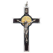 Croix de Saint Benedict steel, 925 silver, 18k gold picture