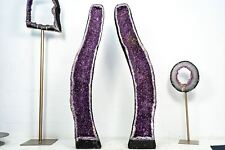 Pair of Purple, X-Tall and Large Amethyst Geode Cathedrals formed in Archway, 57 picture