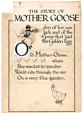 Frank Adams The Story of Mother Goose (1st Edition) Published Original Art 1911 picture