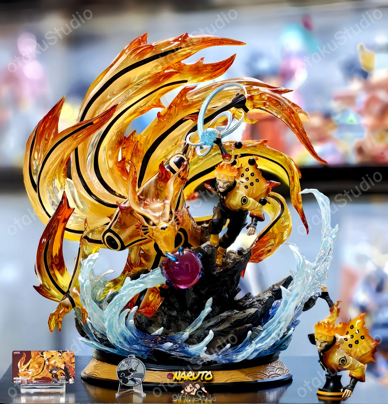 X1ART Studio - Naruto Six Paths Sage Mode & Kurama Resin Figure Statue In Stock